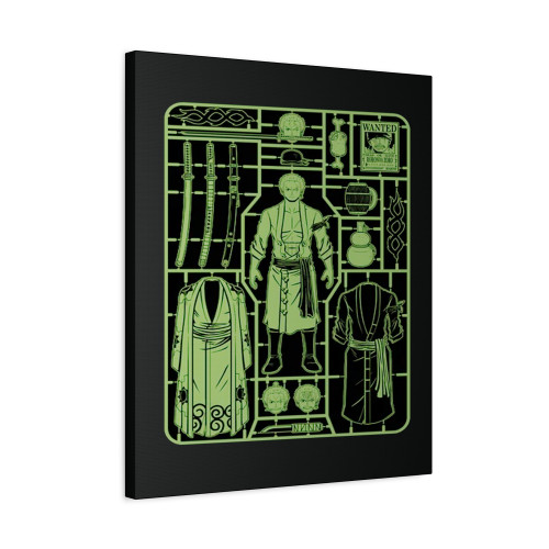 Zoro Model Sprue One Piece Canvas Print Poster