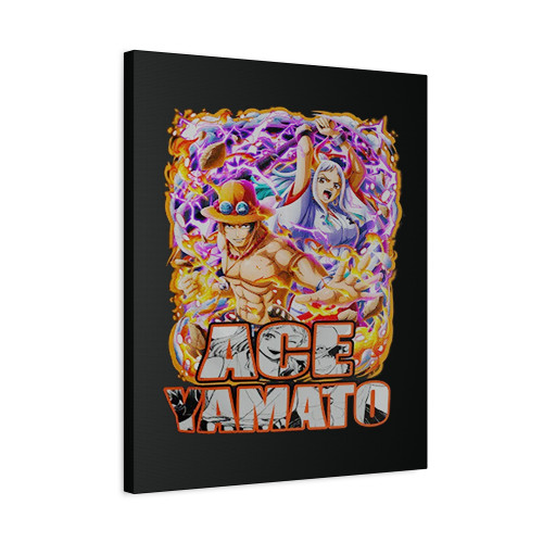 Ace And Yamato Pirate King Anime One Piece Canvas Print Poster