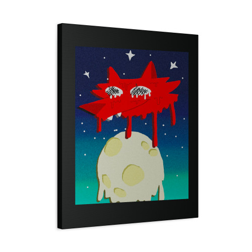 Simpsons Space Coyote Canvas Print Poster