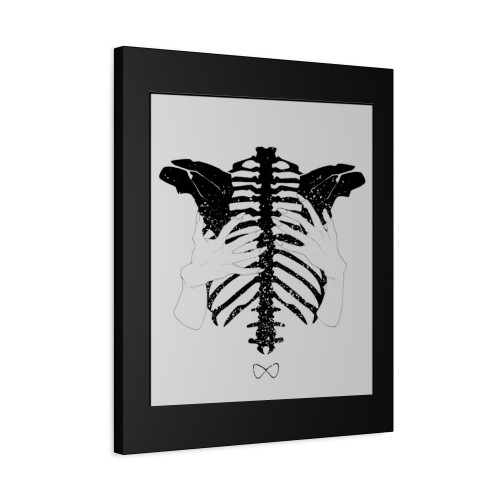 Skeleton Ribs 01 Canvas Print Poster
