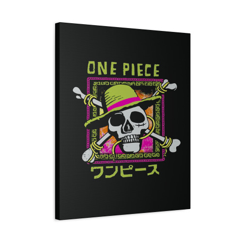 Skull Japanese One Piece Canvas Print Poster