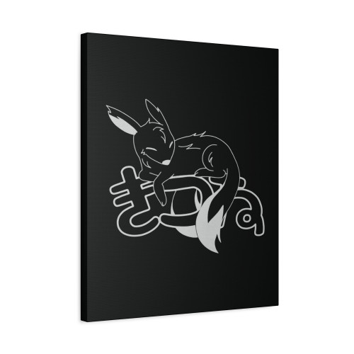 Sleepy Kitsune Kawaii Fox Canvas Print Poster Sleepy Kitsune Kawaii Fox Canvas Print Poster