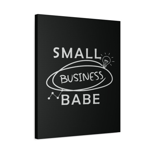 Small Business Babe Boss Canvas Print Poster