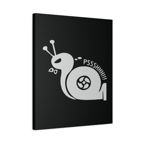 Snail Funny Turbo Boost Racing Canvas Print Poster