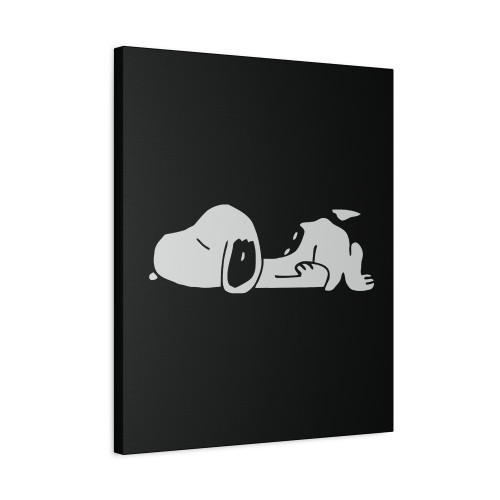 Snoopy Funny Sleep Canvas Print Poster