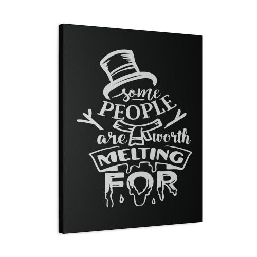 Some People Are With Melting For Christmas Gnomes Canvas Print Poster