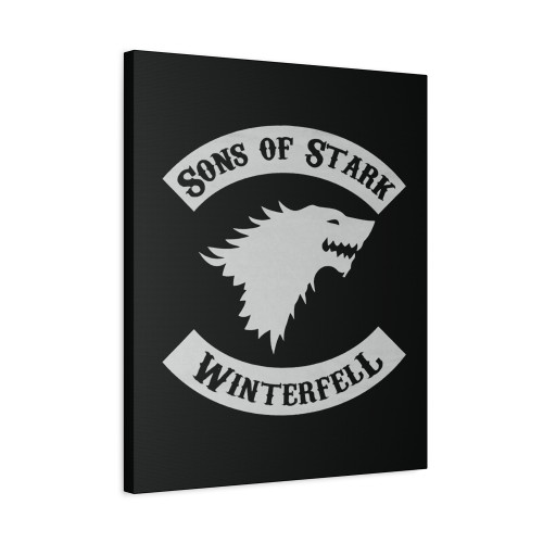 Sons Of Stark Game Of Thrones Winterfell Series Strong Fun Canvas Print Poster