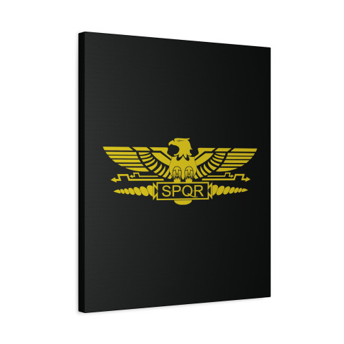 Spqr Roman Gladiator Imperial Golden Eagle Canvas Print Poster