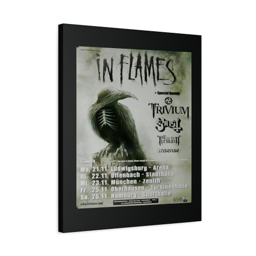 In Flames Fading Tour 2011 Canvas Print Poster