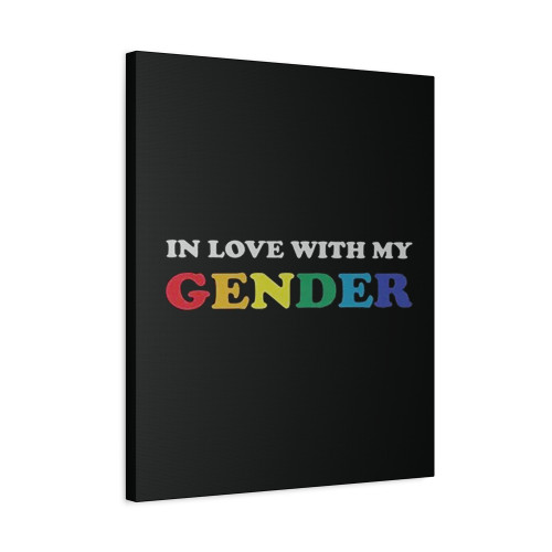 In Love With My Gender Canvas Print Poster
