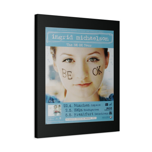 Ingrid Michaelson The Be Ok Tour 2009 Canvas Print Poster
