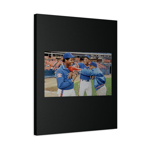 Iron Mike Tyson Punching Doc Gooden Darryl Strawberry Canvas Print Poster