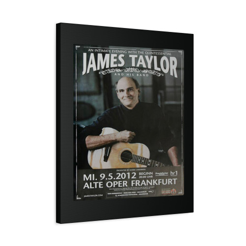 James Taylor Intimate Evening Frankfurt 2012 Canvas Print Poster