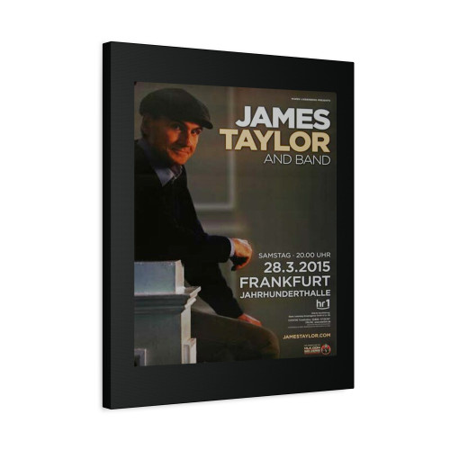 James Taylor Live And Band Frankfurt 2015 Canvas Print Poster