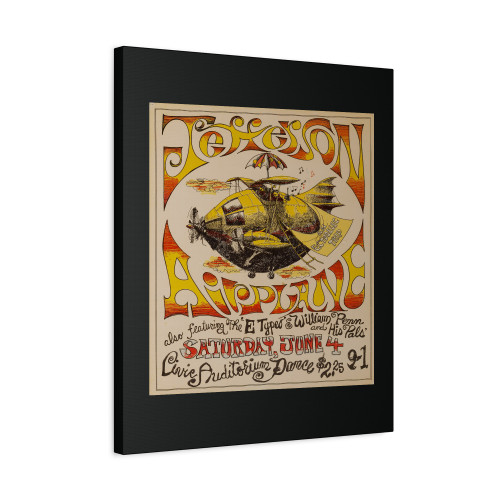 Jefferson Airplane 1966 Concert Canvas Print Poster