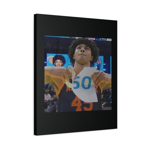 Jericho Sims Rips Up Paper Dunk Contest Picture Canvas Print Poster