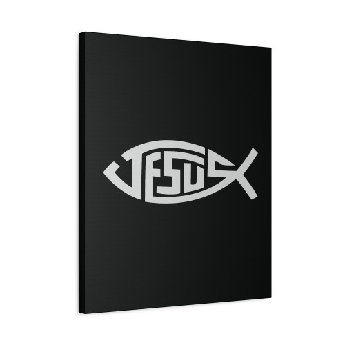 Jesus Fish Canvas Print Poster