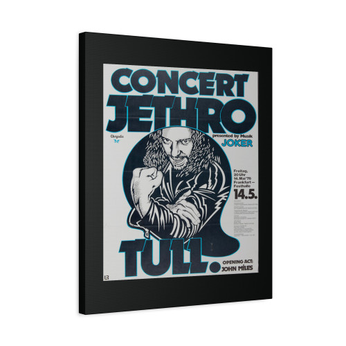 Jethro Tull 1976 Frankfurt Germany Concert Canvas Print Poster