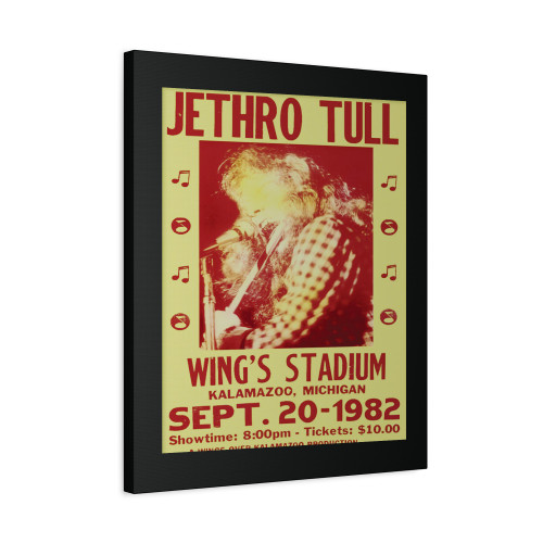Jethro Tull Wings Stadium 1982 Canvas Print Poster