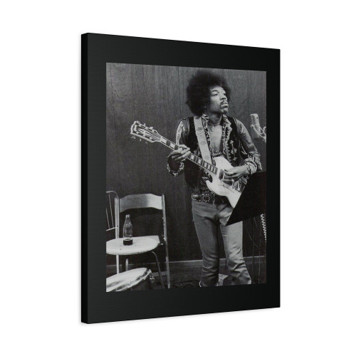 Jimi Hendrik Concert At Studio Photo Canvas Print Poster
