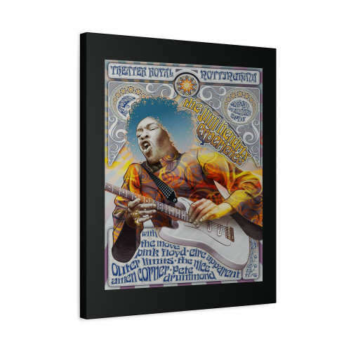Jimi Hendrix And Pink Floyd Concert Poster Canvas Print Poster Jimi Hendrix And Pink Floyd Concert Poster Canvas Print Poster