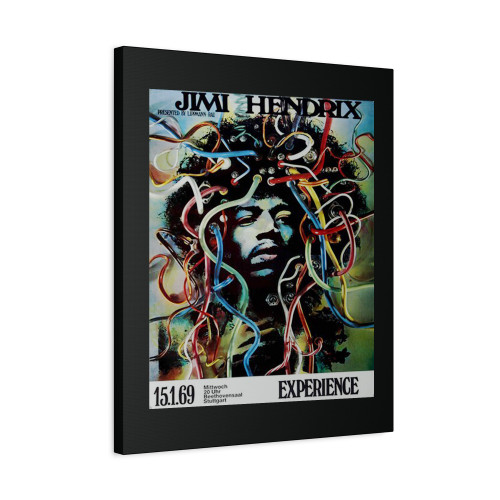 Jimi Hendrix Electric Ladyland Stuttgart 1969 Canvas Print Poster Jimi Hendrix Electric Ladyland Stuttgart 1969 Canvas Print Poster