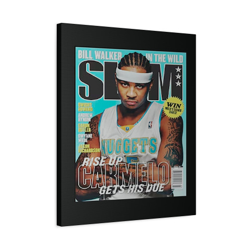 Carmelo Anthony Nba Denver Nuggets Slam Cover Canvas Print Poster