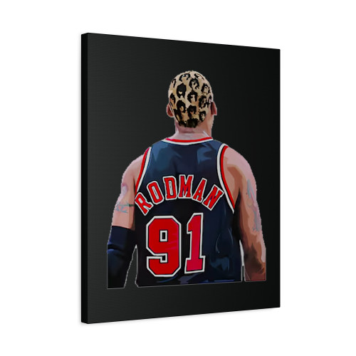 Dennis Rodman Chicago Bulls Canvas Print Poster
