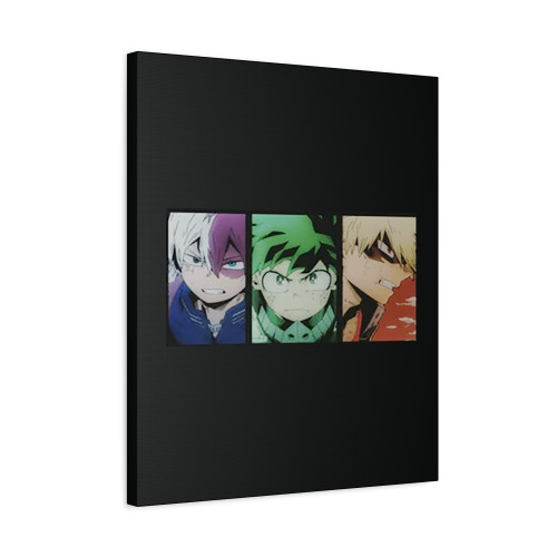 My Hero Academia Izuku Midoriya Katsuki Bakugo Shoto Todoroki Canvas Print Poster