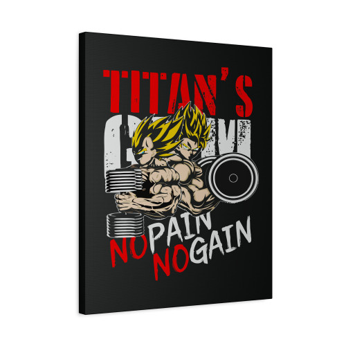 No Pain No Gain Canvas Print Poster