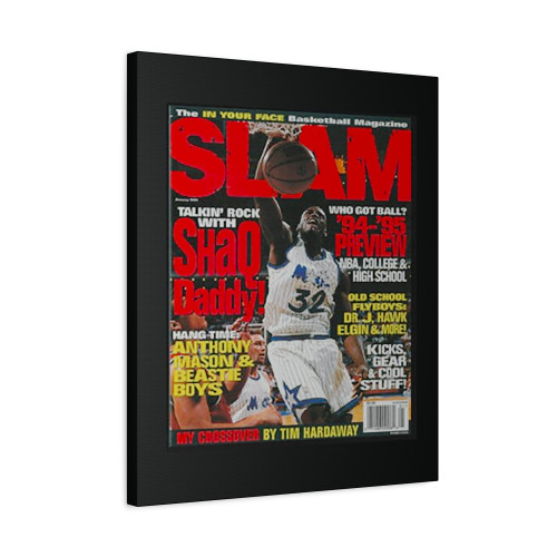 Shaquille O Neal Slam Cover Tee Orlando Magic Canvas Print Poster