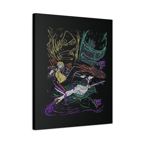 Zoro Sanji One Piece Canvas Print Poster