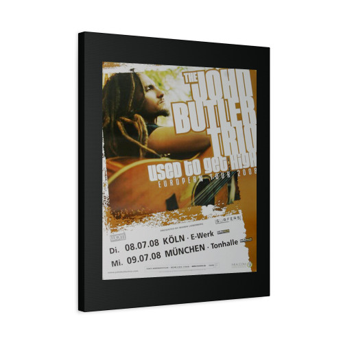 The John Butler Trio Used To Get High Koln & Munchen 2008 2 Canvas Print Poster