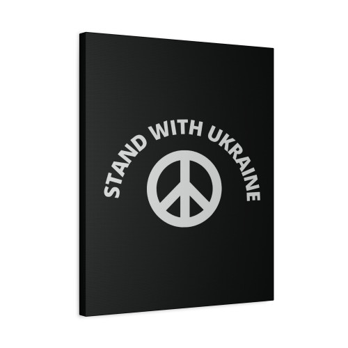 Stand With Ukraine Anti Putin Support Ukrainian Canvas Print Poster