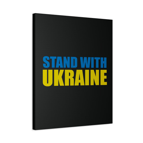 Stand With Ukraine Support Canvas Print Poster