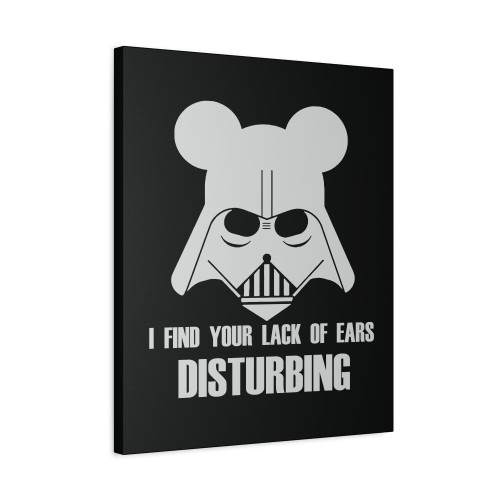 Star Wars Darth Vader Mickey Ears Canvas Print Poster