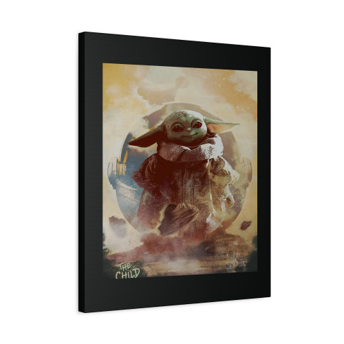 Star Wars Mandalorian Baby Yoda Grogu Canvas Print Poster