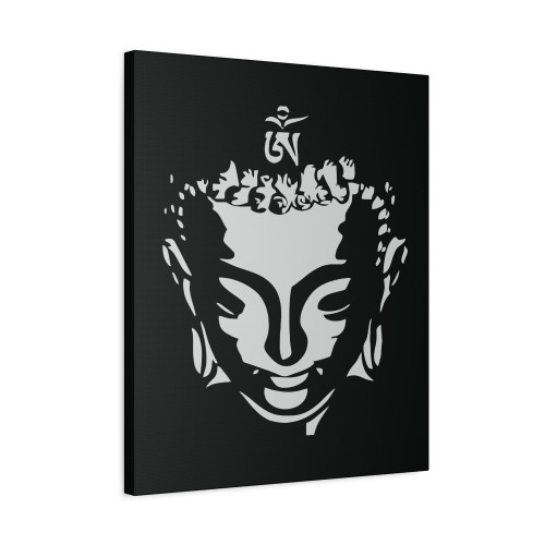 Stencil Buddha Namaste Canvas Print Poster
