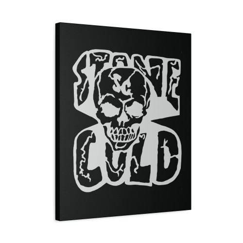 Stone Cold Skull Logo Canvas Print Poster