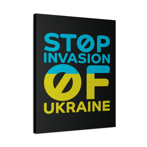 Stop War In Ukraine I Stand With Ukraine Flag Ukraine Strong Ukrainians Support Canvas Print Poster