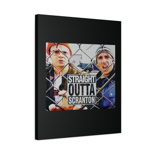 Straight Outta Scranton Lazy Scranton Canvas Print Poster