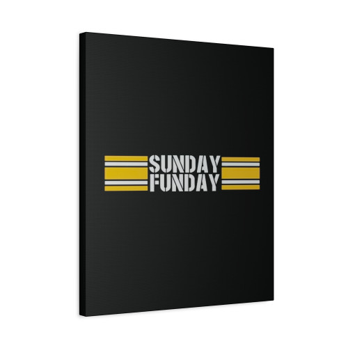 Sunday Day Fun Day Pittsburgh Football Canvas Print Poster