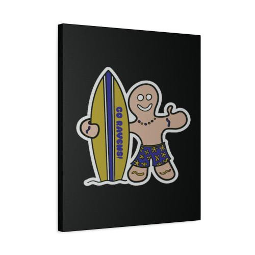 Surfs Up For The Baltimore Ravens Canvas Print Poster