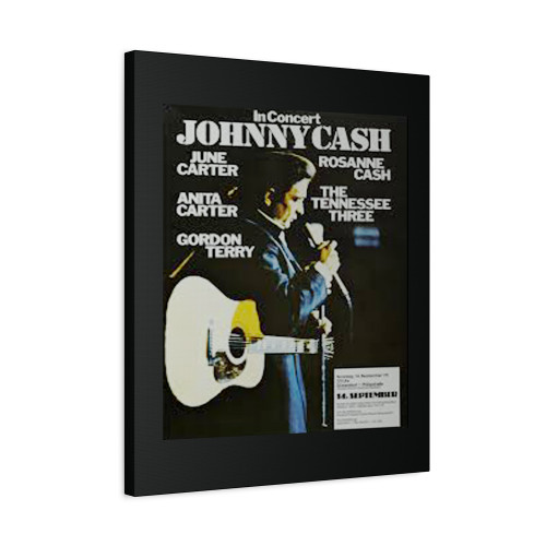 Johnny Cash Concert Canvas Print Poster