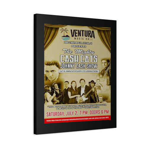 Johnny Cash Show Tickets At Ventura Music Canvas Print Poster Johnny Cash Show Tickets At Ventura Music Canvas Print Poster