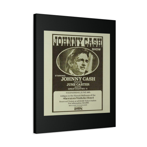 Johnny Cash Vintage Show And June Carter Canvas Print Poster Johnny Cash Vintage Show And June Carter Canvas Print Poster