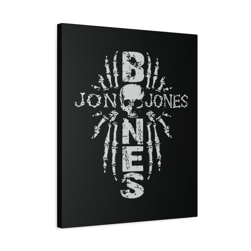 Jon Bones Jones Skull Logo Canvas Print Poster
