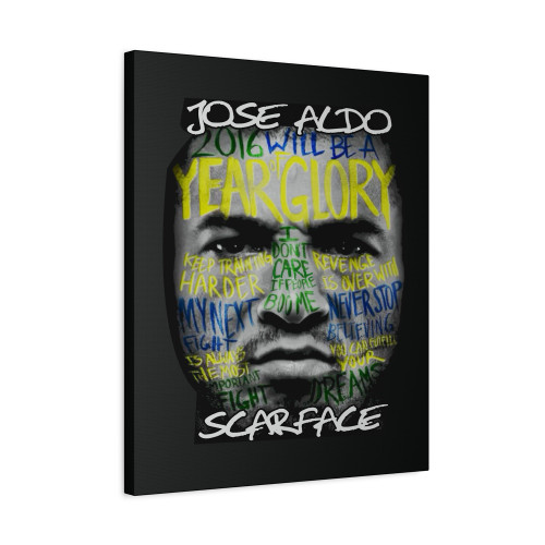Jose Aldo Scarface Canvas Print Poster