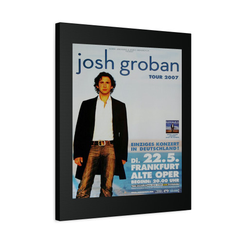 Josh Groban Noel Frankfurt 2007 Canvas Print Poster