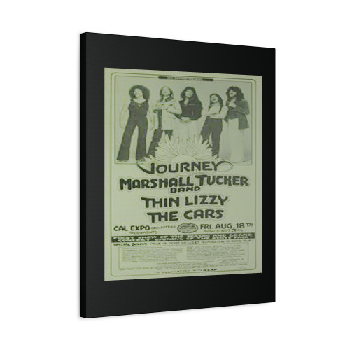 Journey And Thin Lizzy Rock Concert 2 Canvas Print Poster